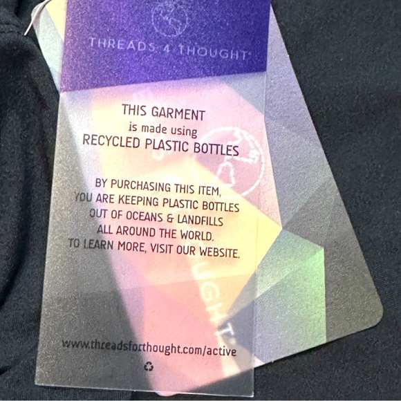 ⭐️HP⭐️NWT Threads 4 Thought Shift Style Moisture Wick Tank Top in Black. Medium - Picture 13 of 13